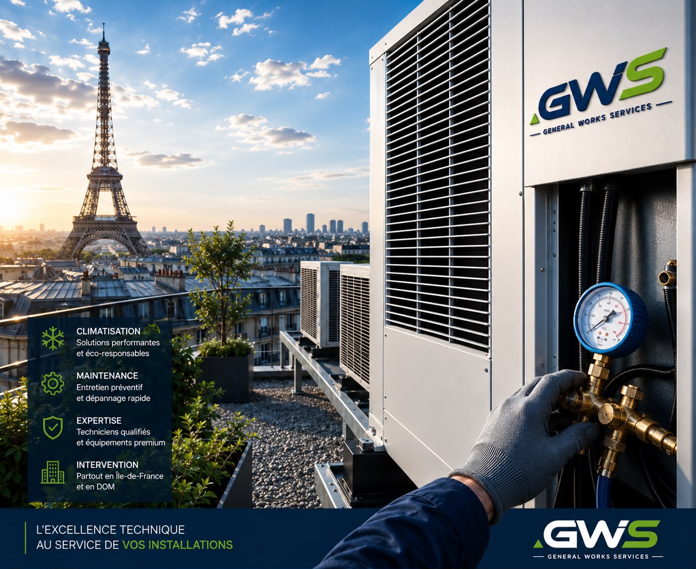 Installation de climatisation et ventilation CVC